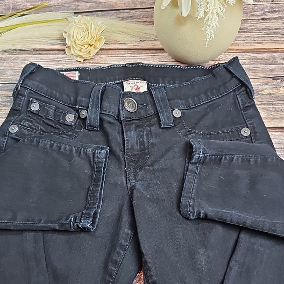 True Religion Denim - NEW TRUE RELIGION LINDA VINTAGE Y2K BLACK LOW-RISE SKINNY JEANS